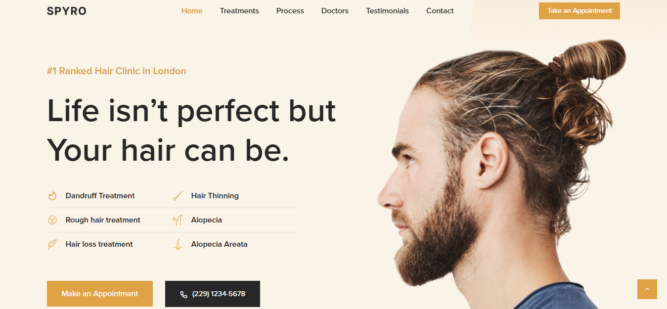 Spyro - Best Hairdresser WordPress Theme