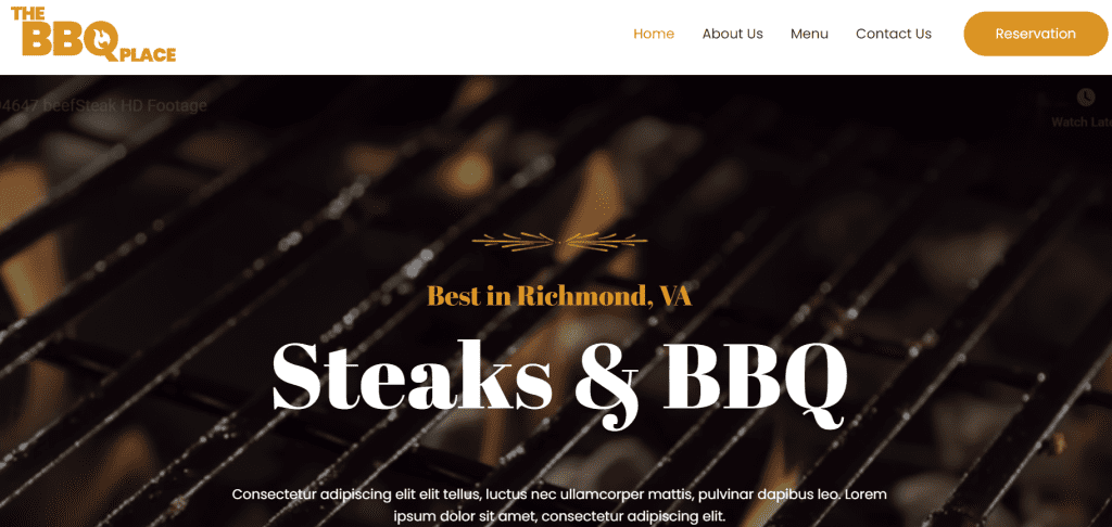 BBQ Restaurant Template