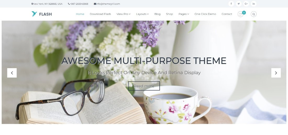 Flash - Best Simple WordPress Themes for Free
