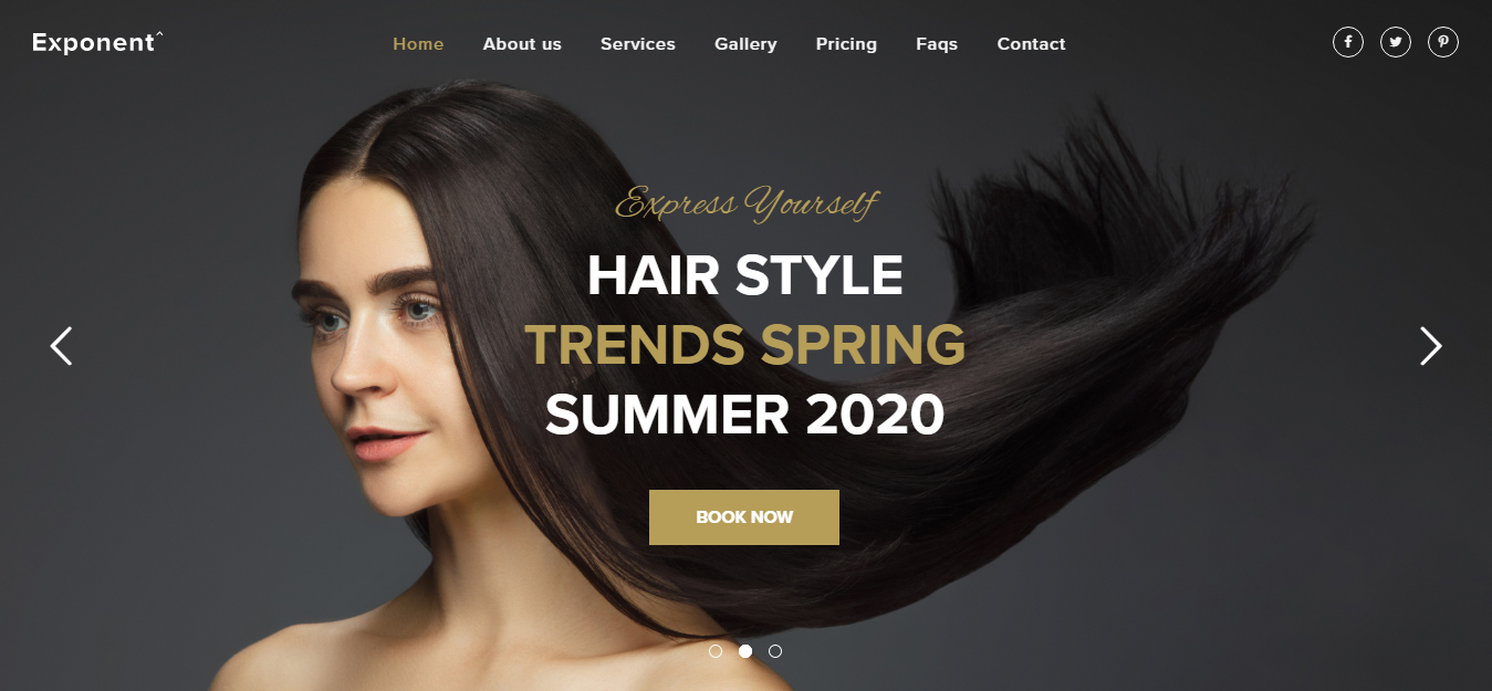 Exponent - Best Hairdresser WordPress Theme