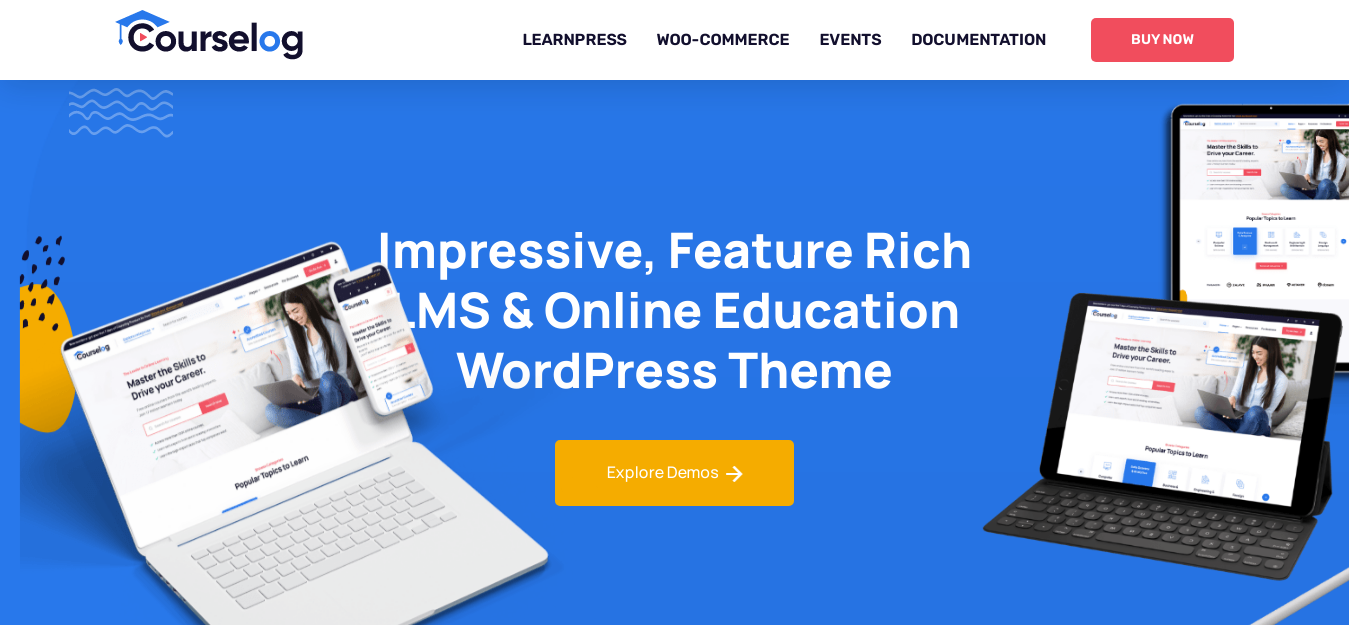 Courselog - Education WordPress Theme