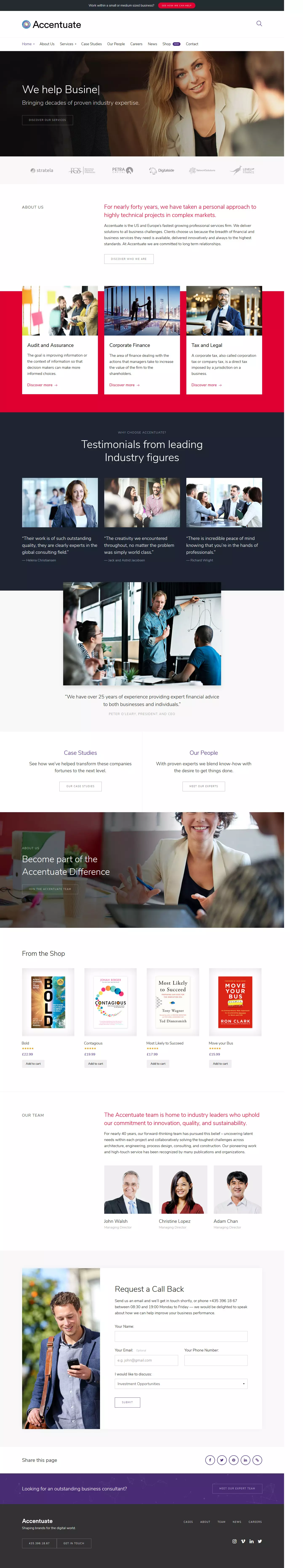 Accentuate - Best Premium Consulting WordPress Theme