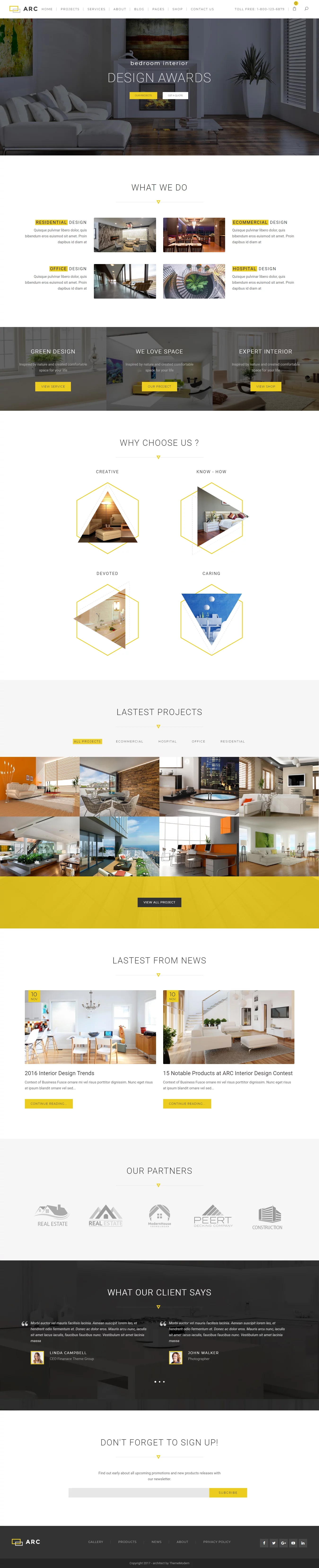 Arc - Best Premium Architecture WordPress Theme