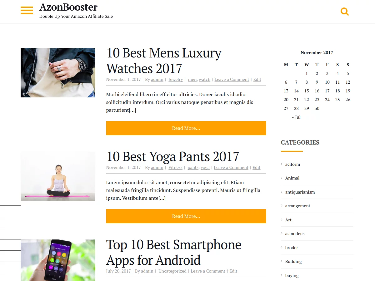 AzonBooster - Best Free BuddyPress WordPress Theme