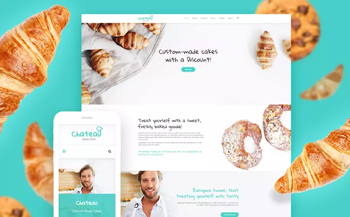 Chateau - Bakery and Receipts WordPress Theme