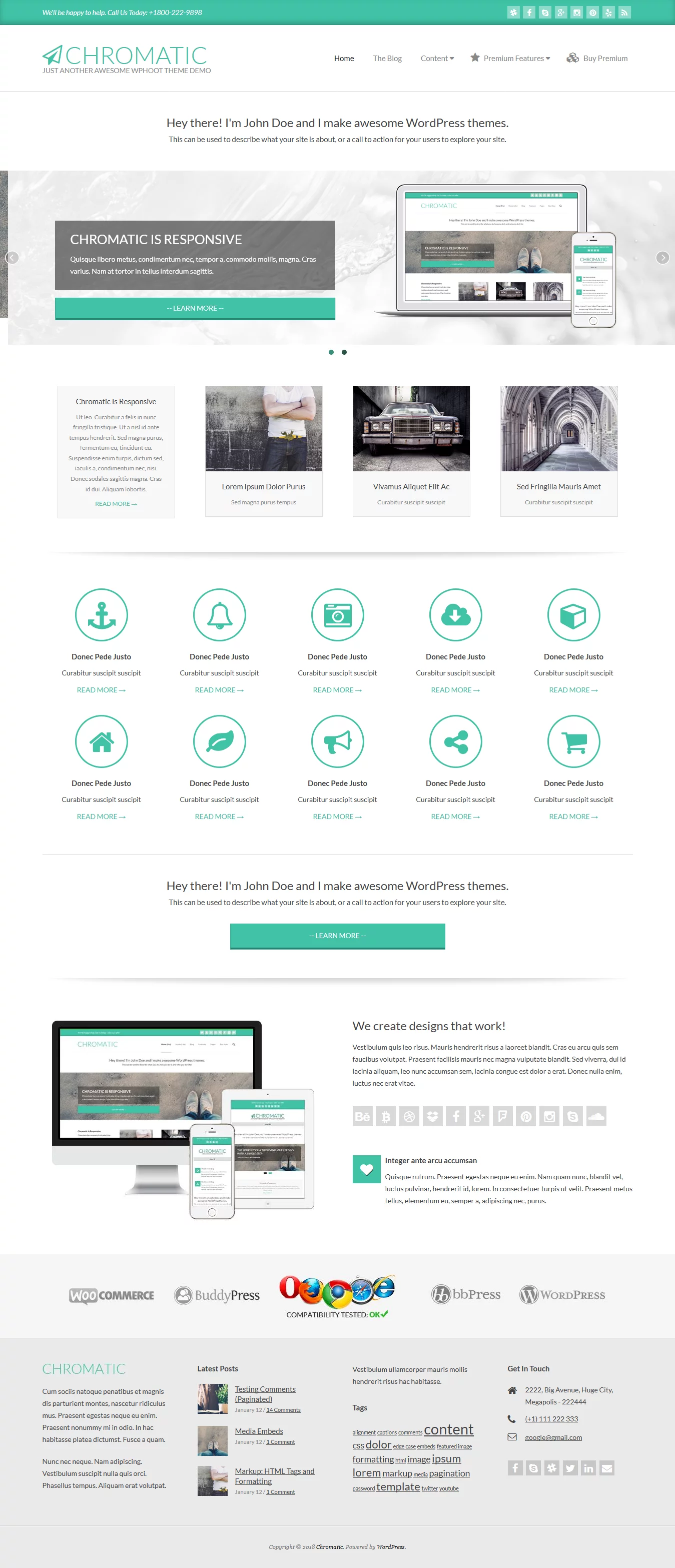 Chromatic - Best Free Material Design WordPress Theme