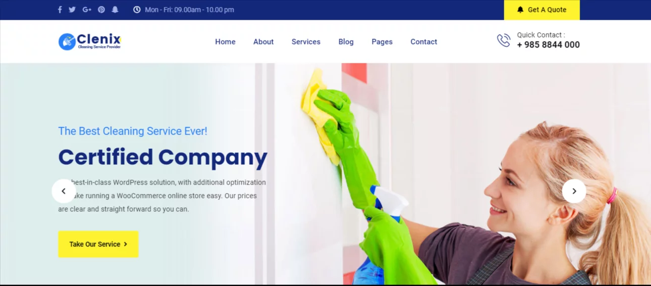 Clenix - Best WordPress Cleaning Service Theme