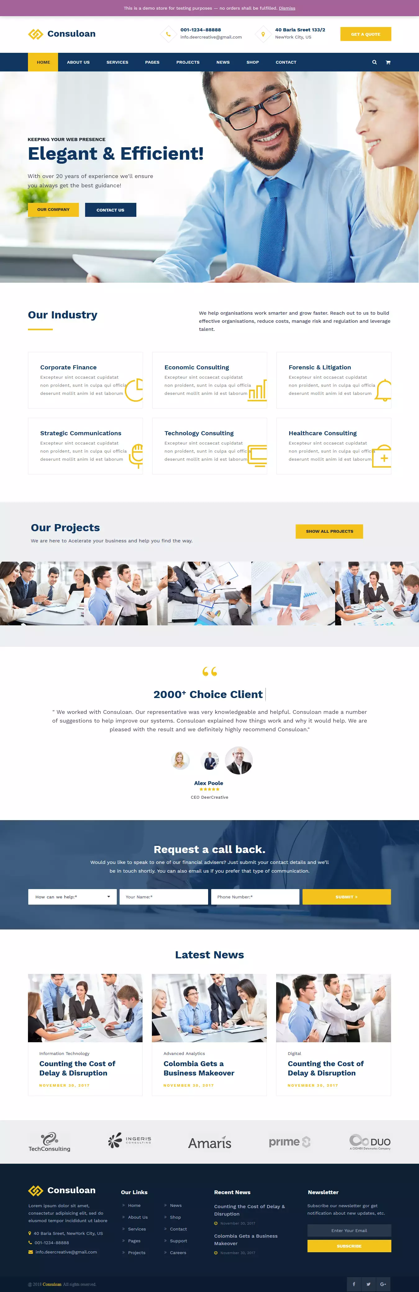 Consuloan - Best Premium Consulting WordPress Theme