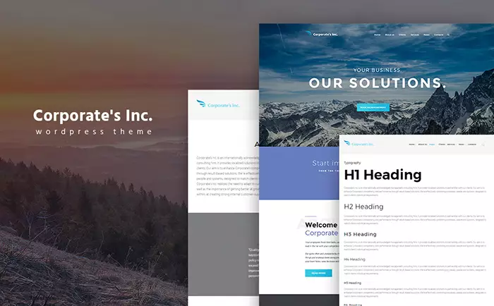 Corporate's Inc WordPress Theme