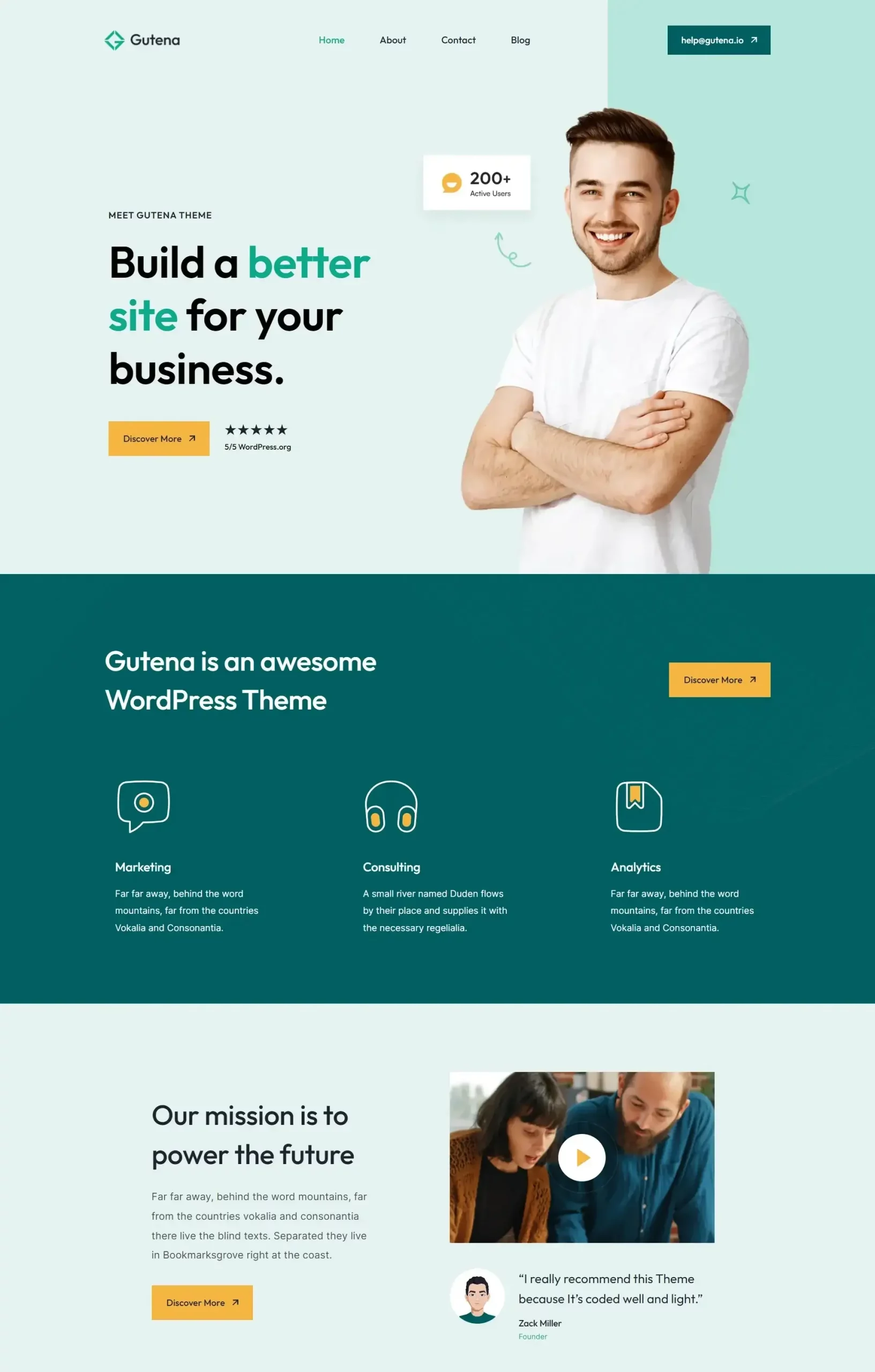 Gutena - ecommerce wordpress theme