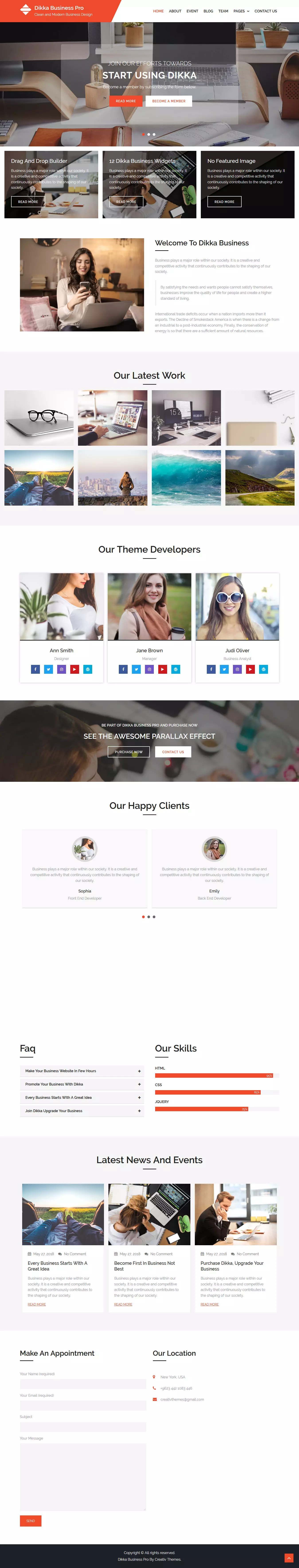 Dikka Business - Best Free Consulting WordPress Theme