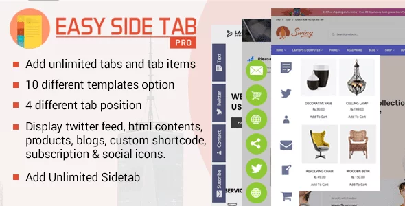 Best WordPress Floating Side Tab Plugins: Easy Side Tab Pro