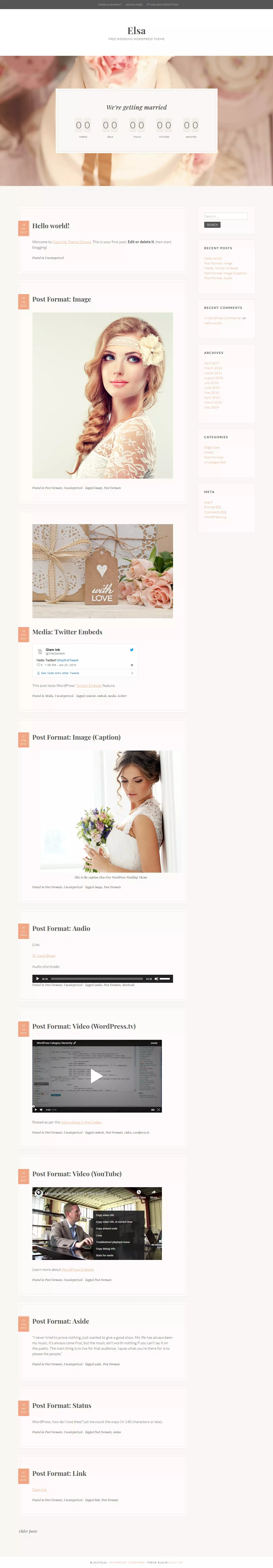 Elsa – Best Free Feminine WordPress Theme