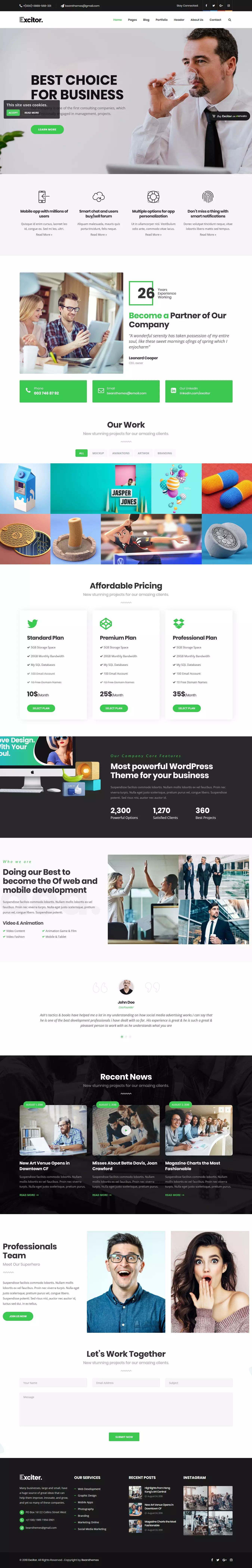 Excitor - Best Premium Consulting WordPress Theme