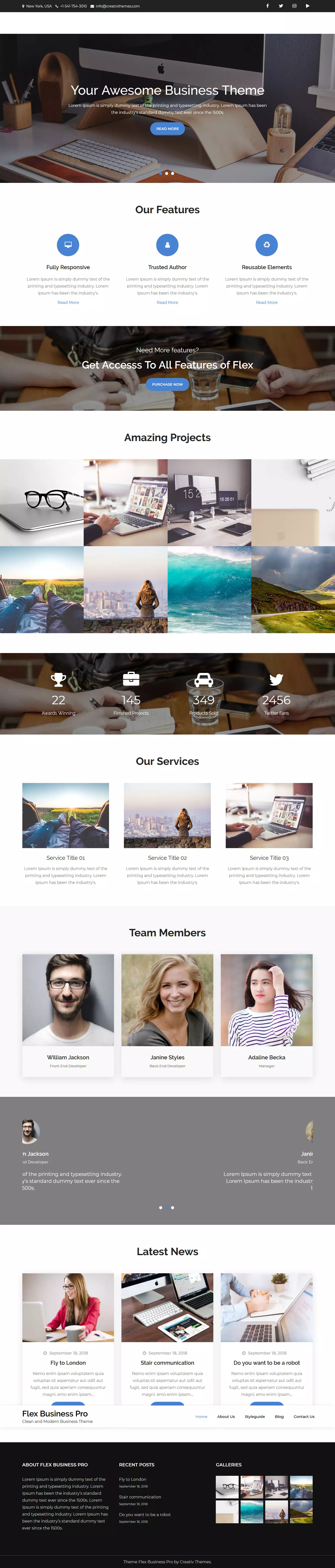 Flex Business - Best Free Consulting WordPress Theme