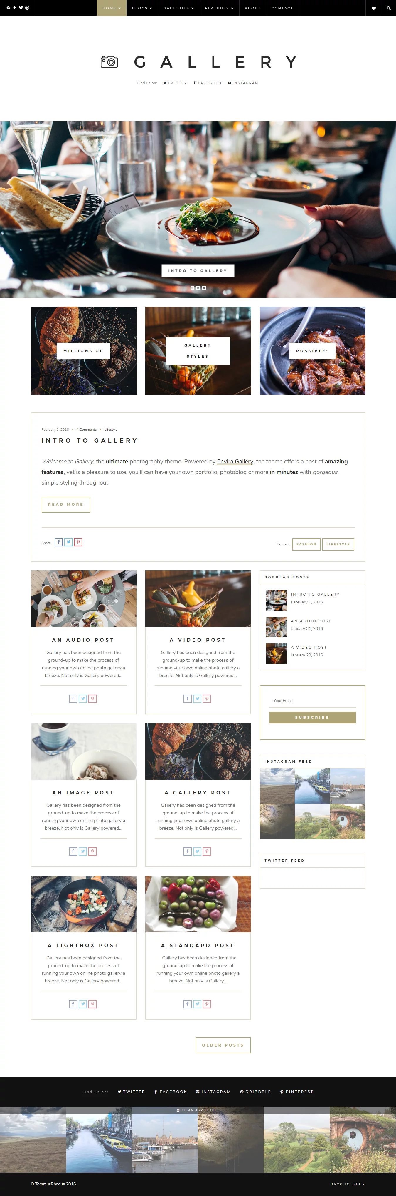 Gallery - Best Premium Gallery WordPress Theme