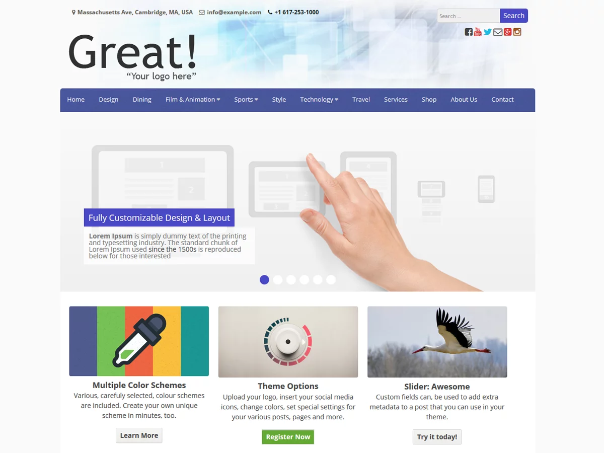 Great- Best Free Church WordPress Theme