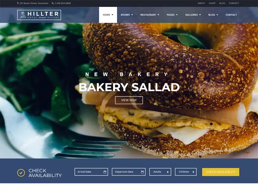 Hillter - WordPress Hotel and Resort Themes