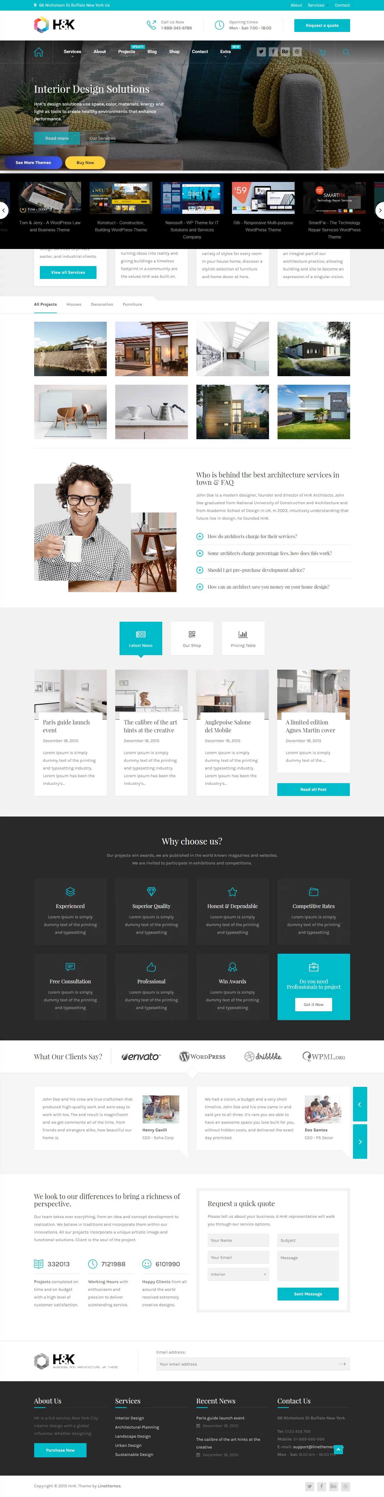 HnK - Best Premium Architecture WordPress Theme