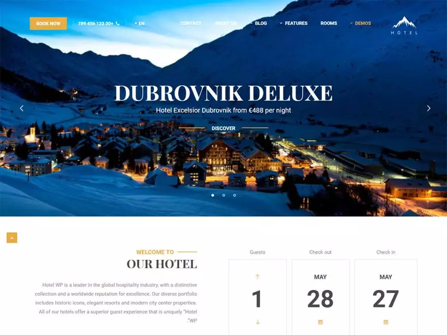 Hotel WP - WordPress Hotel and Resort Themes