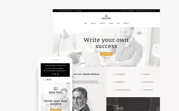 House Press - Publishing Company WordPress Theme