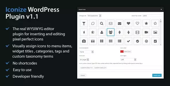 Best Custom Icons Plugin for WordPress Menu: Iconize