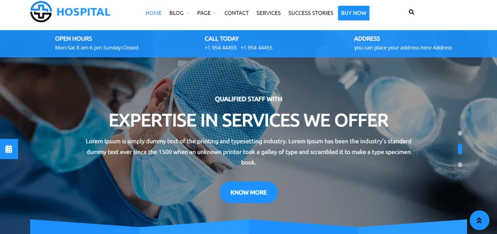 Medical Hospital - Best Science WordPress Theme