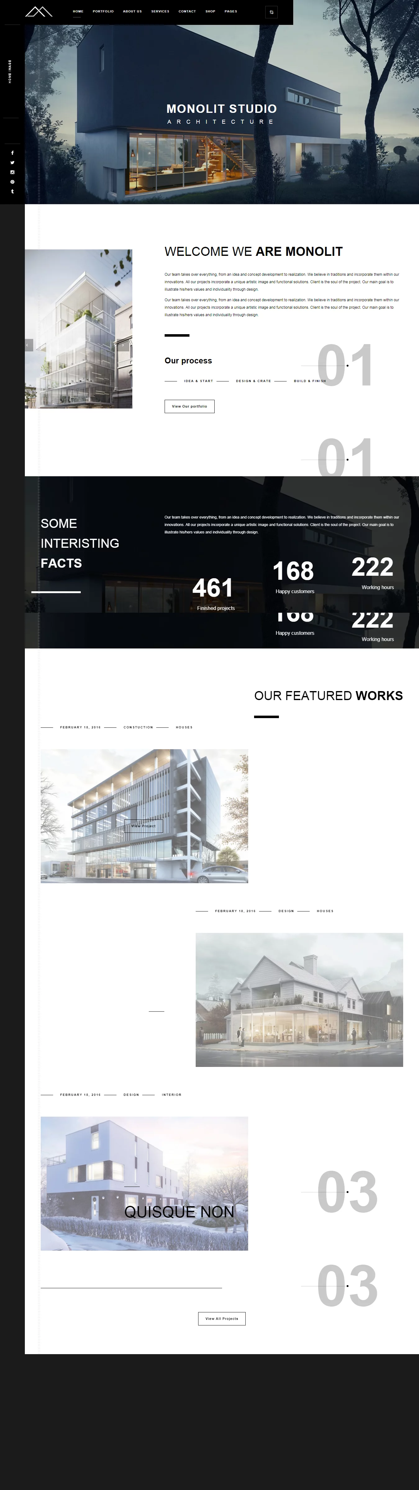 Monolit- Best Premium Architecture WordPress Theme