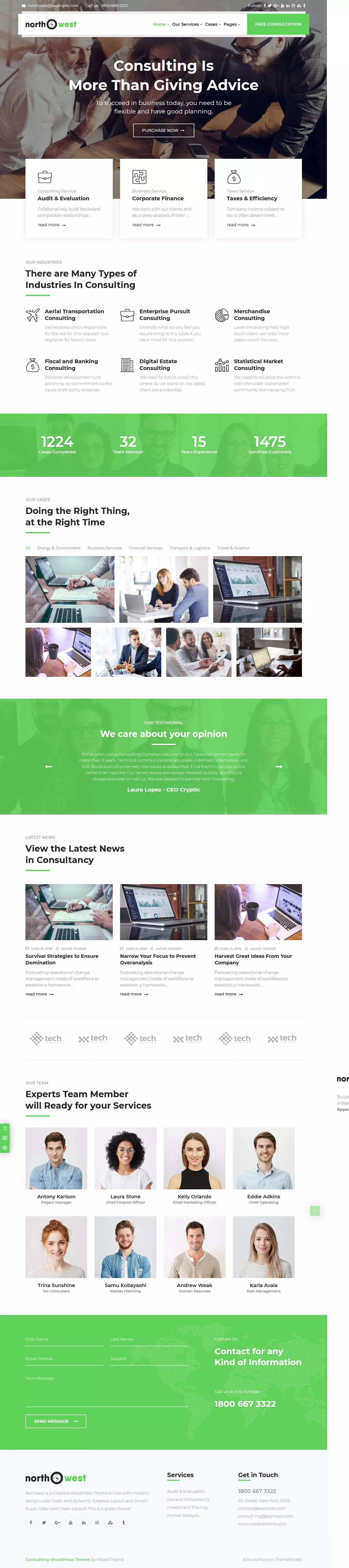 Northwest - Best Premium Consultant WordPress Theme