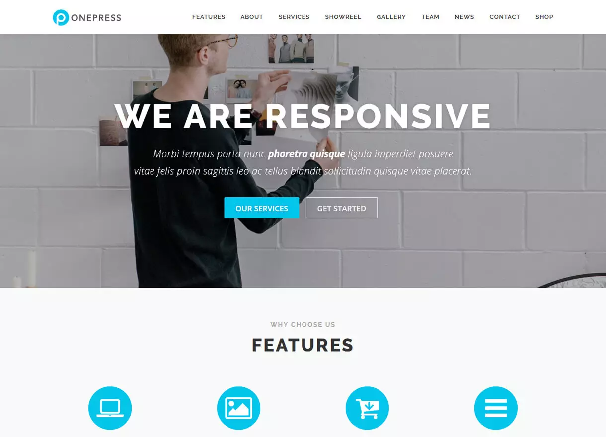 OnePress-Best Free One page WordPress Themes