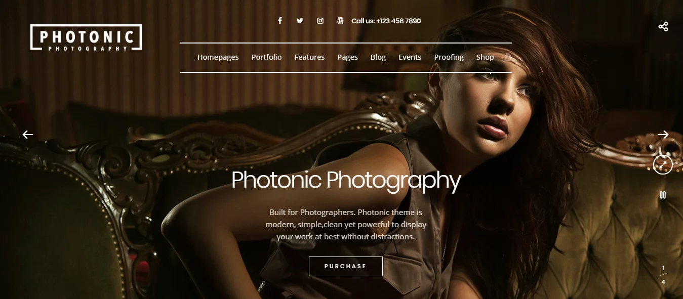 Photonic - Best Premium Fullscreen WordPress Theme