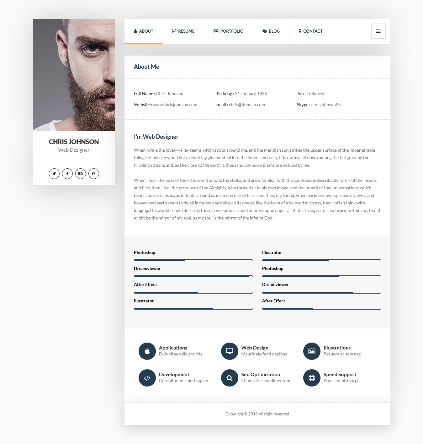 Picard - Best Premium Resume WordPress Theme