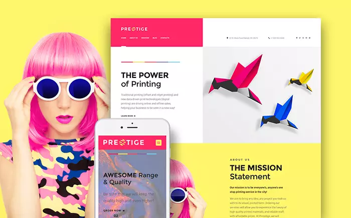 Presstige - Digital Printing Company Responsive WordPress Theme