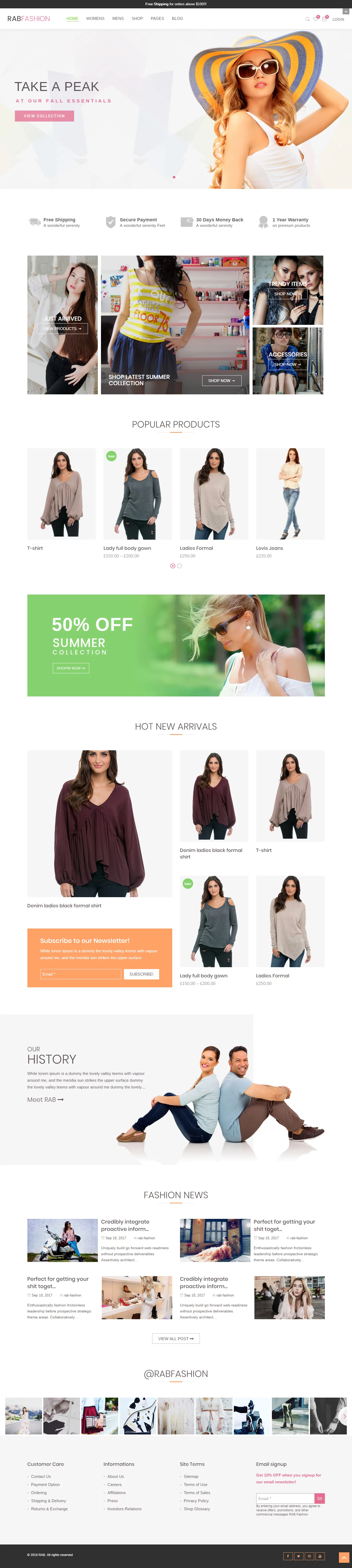 RAB - Best Premium Fashion WordPress Themes