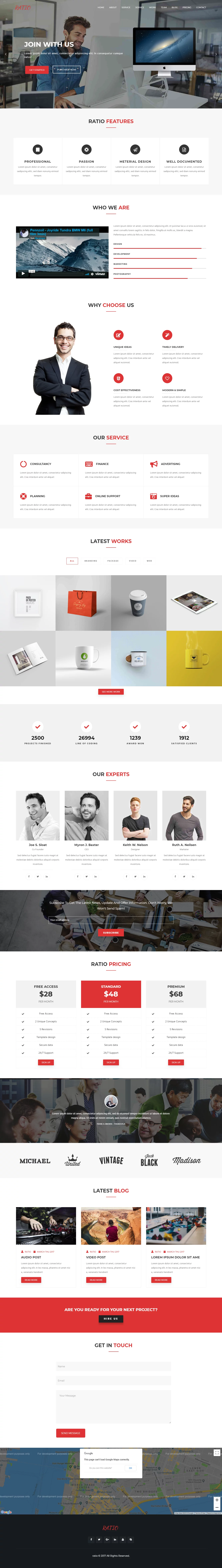 Ratio - Best Premium Material Design WordPress Theme