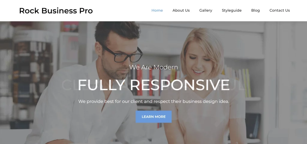 Rock Business - Best Free Accounting WordPress Themes