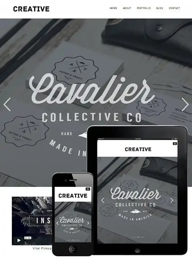 Creative - free portfolio theme