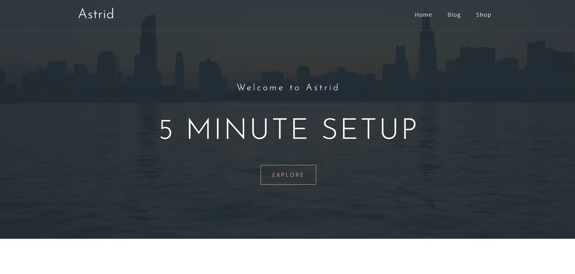 Astrid - Free Portfolio Theme