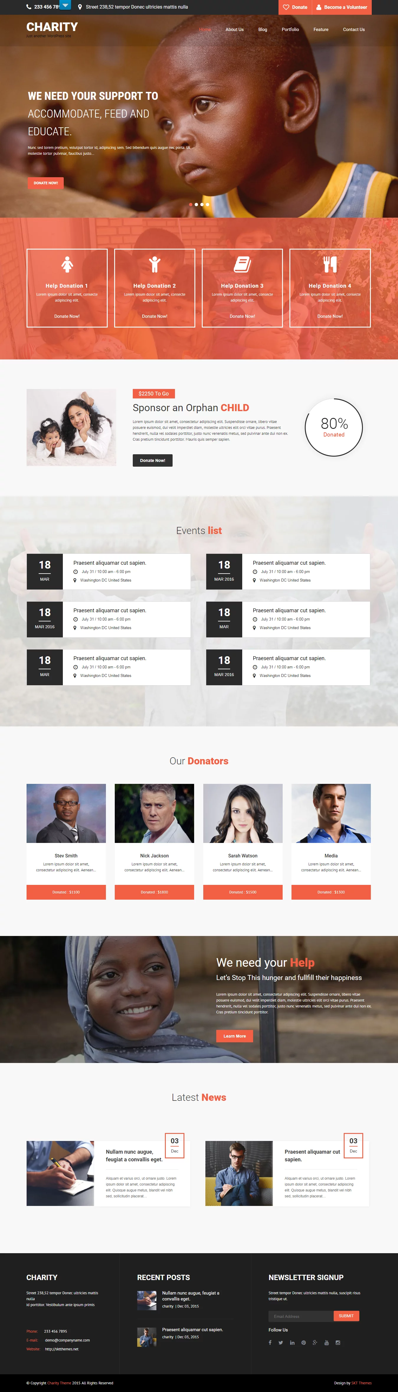 SKT Charity- Best Free Church WordPress Theme