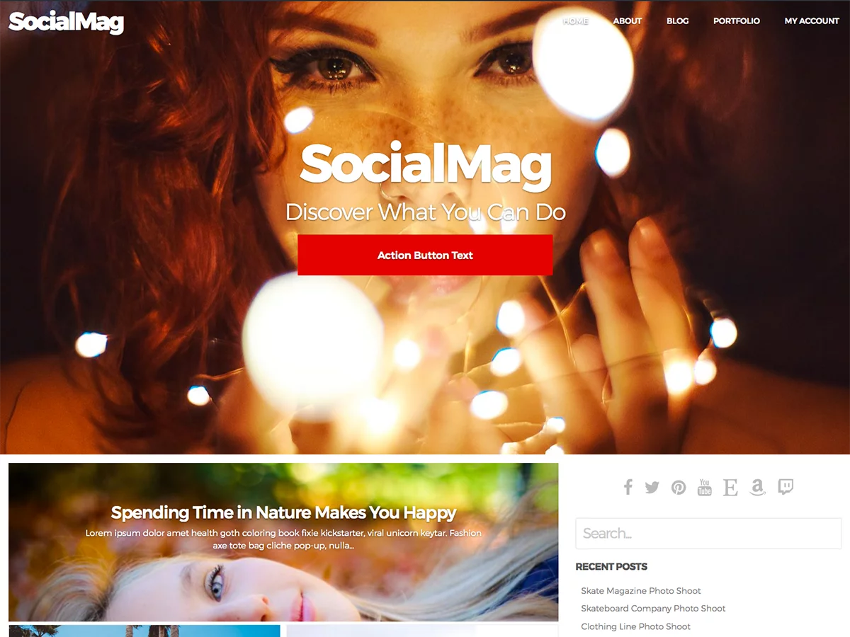 SocialMag - Best Free BuddyPress WordPress Theme - free buddypress themes for social networking - buddypress themes free