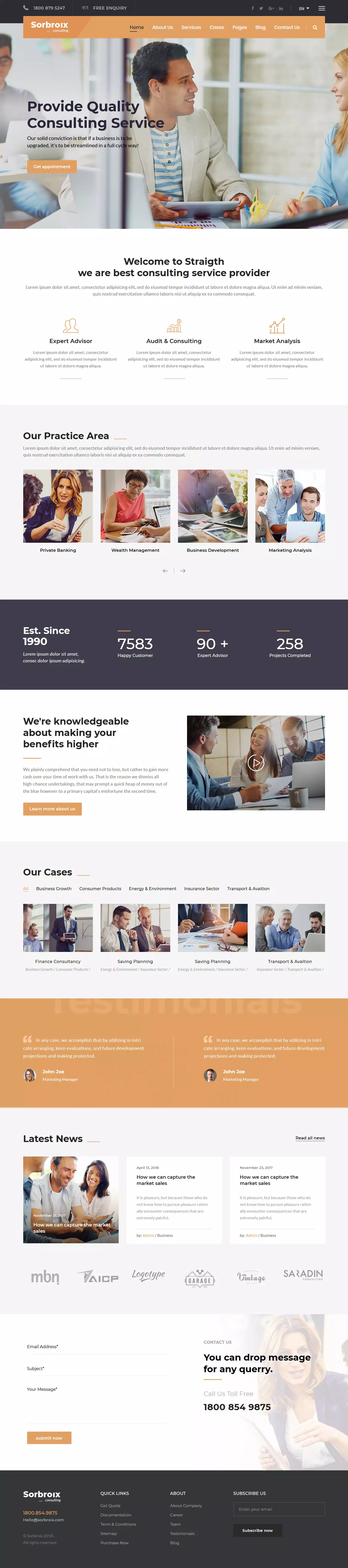 Sorbroix - Best Premium Consulting WordPress Theme