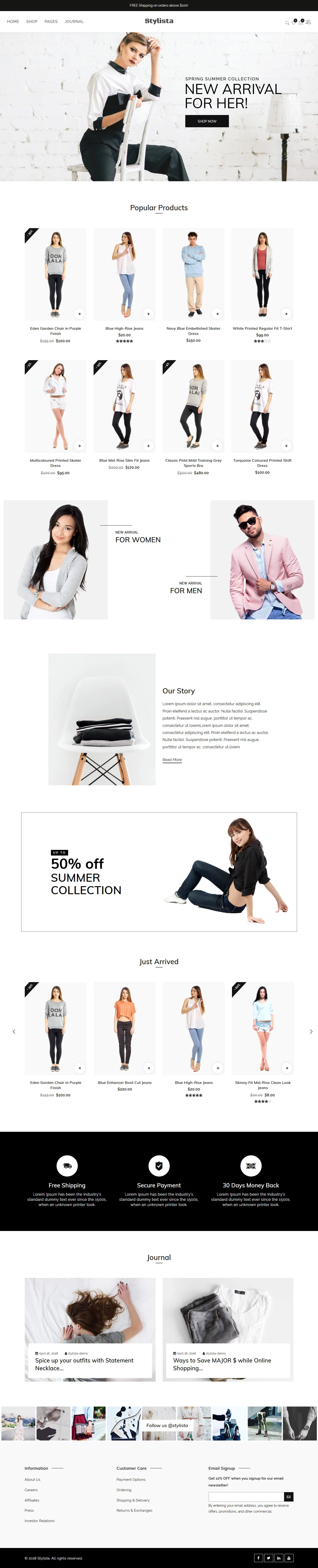 Stylista - Best Premium Fashion WordPress Themes