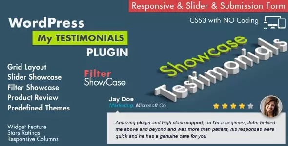 Best WordPress Testimonial Plugin: Testimonials Showcase WordPress Plugin