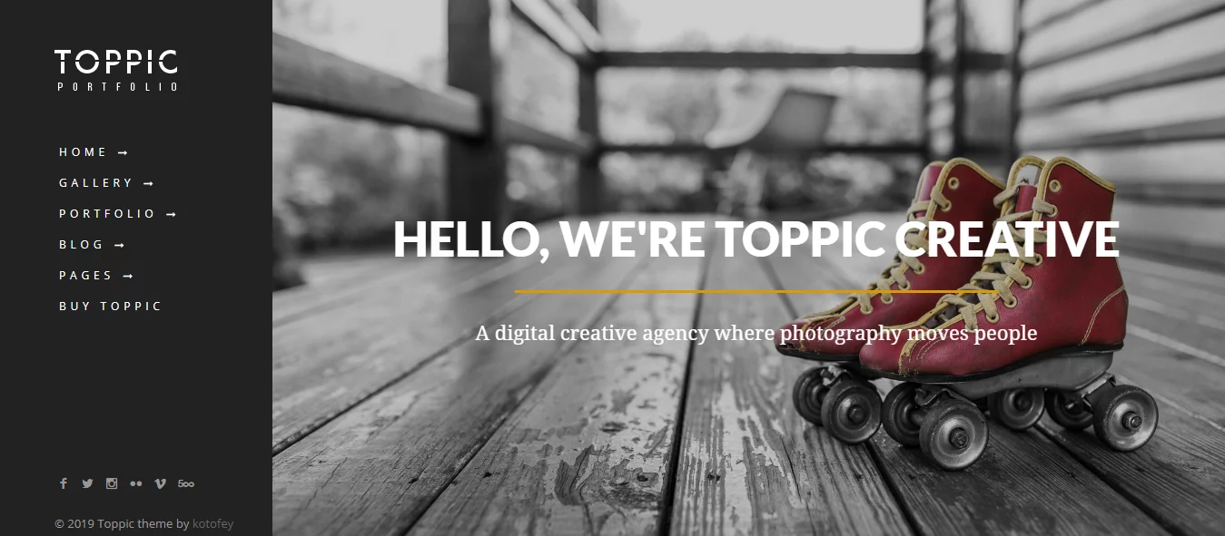 TopPic - Best Premium Gallery WordPress Theme