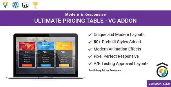 Ultimate Pricing Table for WPBakery Page Builder