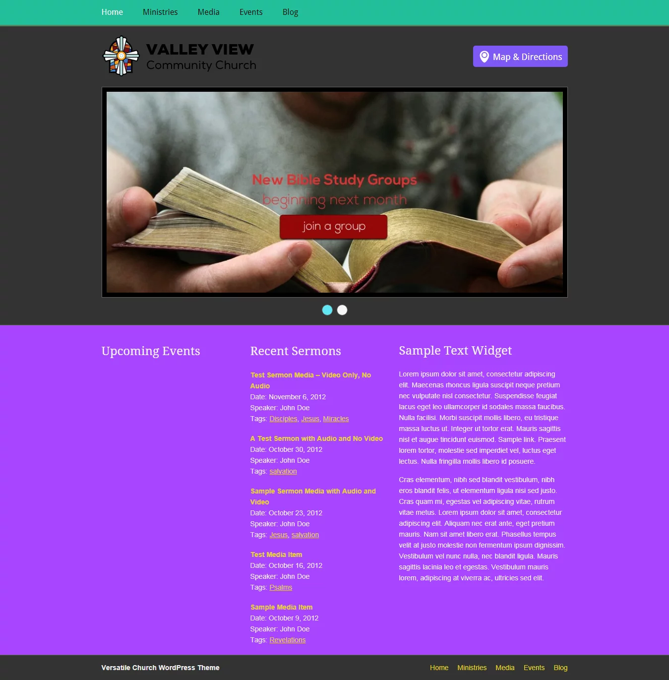 Versatile - Best Free Church WordPress Theme