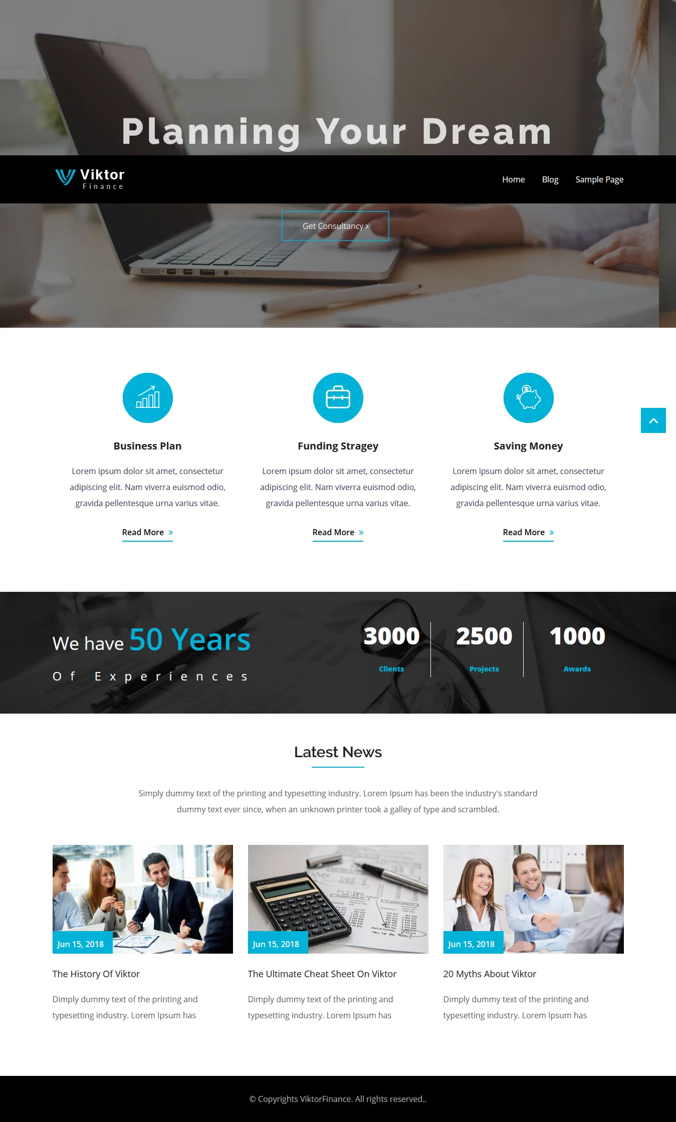 Viktor Lite - Best Free Consulting WordPress Theme