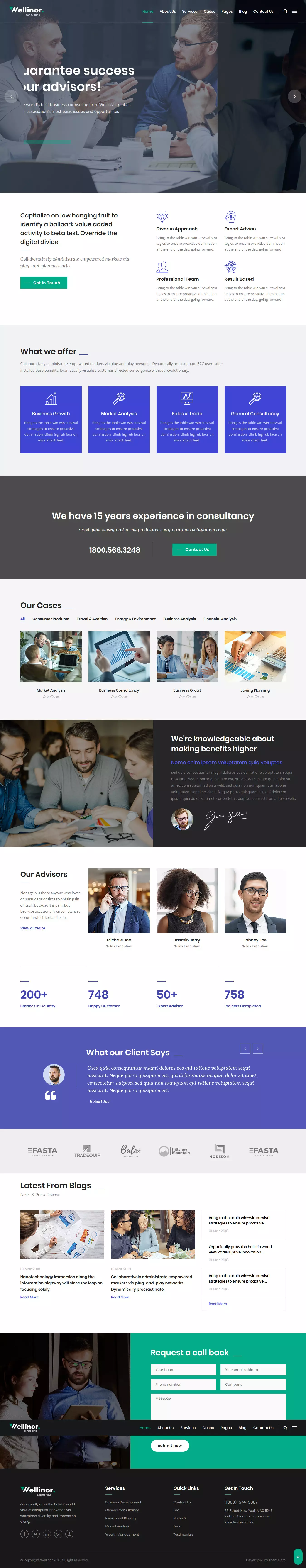 Wellinor - Best Premium Consulting WordPress Theme